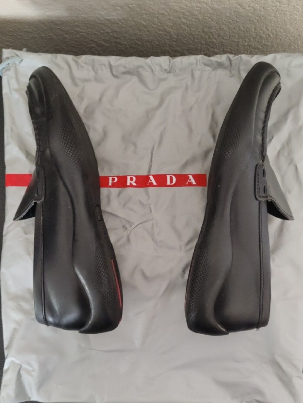 Authentic Prada Black Leather Penny Loafers For Women - Picture 7 of 10